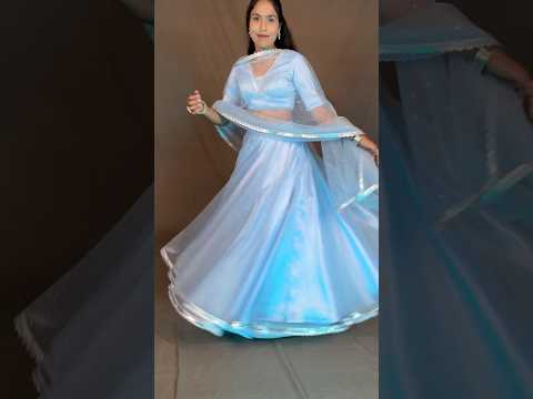 Wedding Lahenga Cutting And Stitching/DIY Lehenga/Crop Top Lehenga/Wedding wear Lehenga #Shorts ￼￼