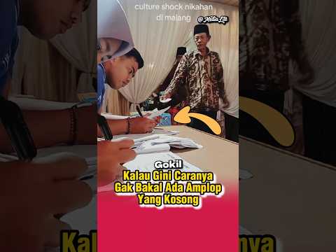 Meminimalisir Amplop Kondangan Kosong