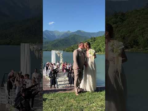 ულამაზესი ქორწილი ყვარლის ტბაზე და ჯგუფი ,,ტაო”-ს ხმლების ხეივანი👰🏼‍♀️🤍 #dancegrouptao #wedding
