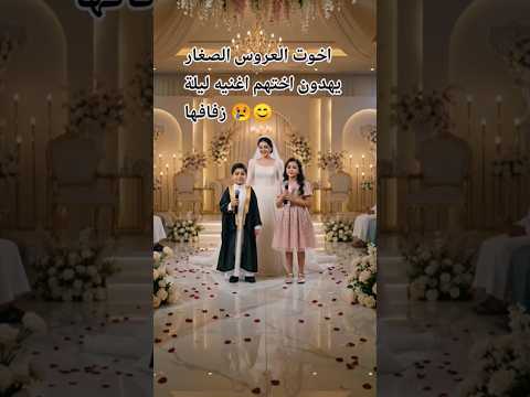 اخوت العروس الصغار يهدون اختهم اغنيه ليلة زفافها» #اغنيه_زفاف #فساتين_حديثه #زفاف_الدبكة #shorts